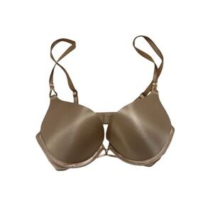 Victoria Secret bombshell T-Shirt Bra Lightly Lined Underwire Beige Tan Nude 36C